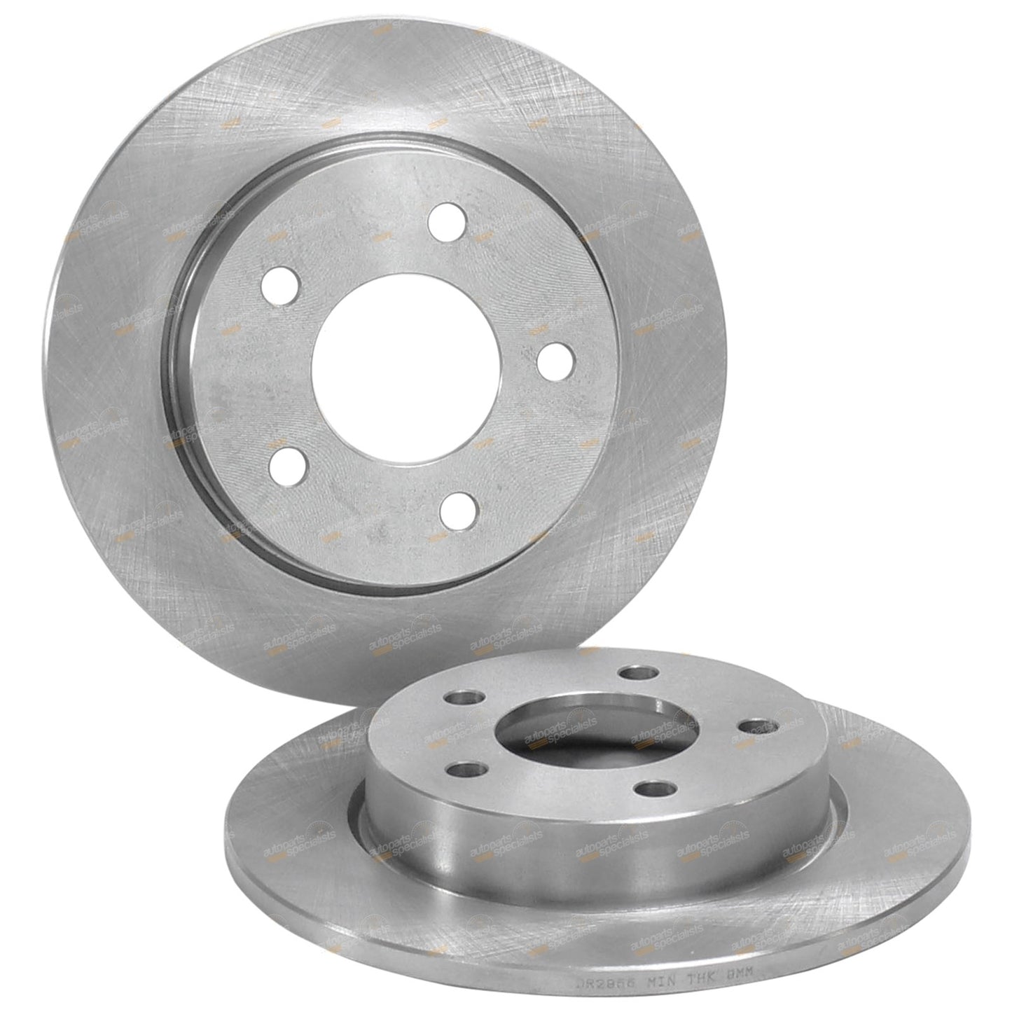2x Rear Brake Disc Rotors for Mazda 3 (2004–2014) FWD