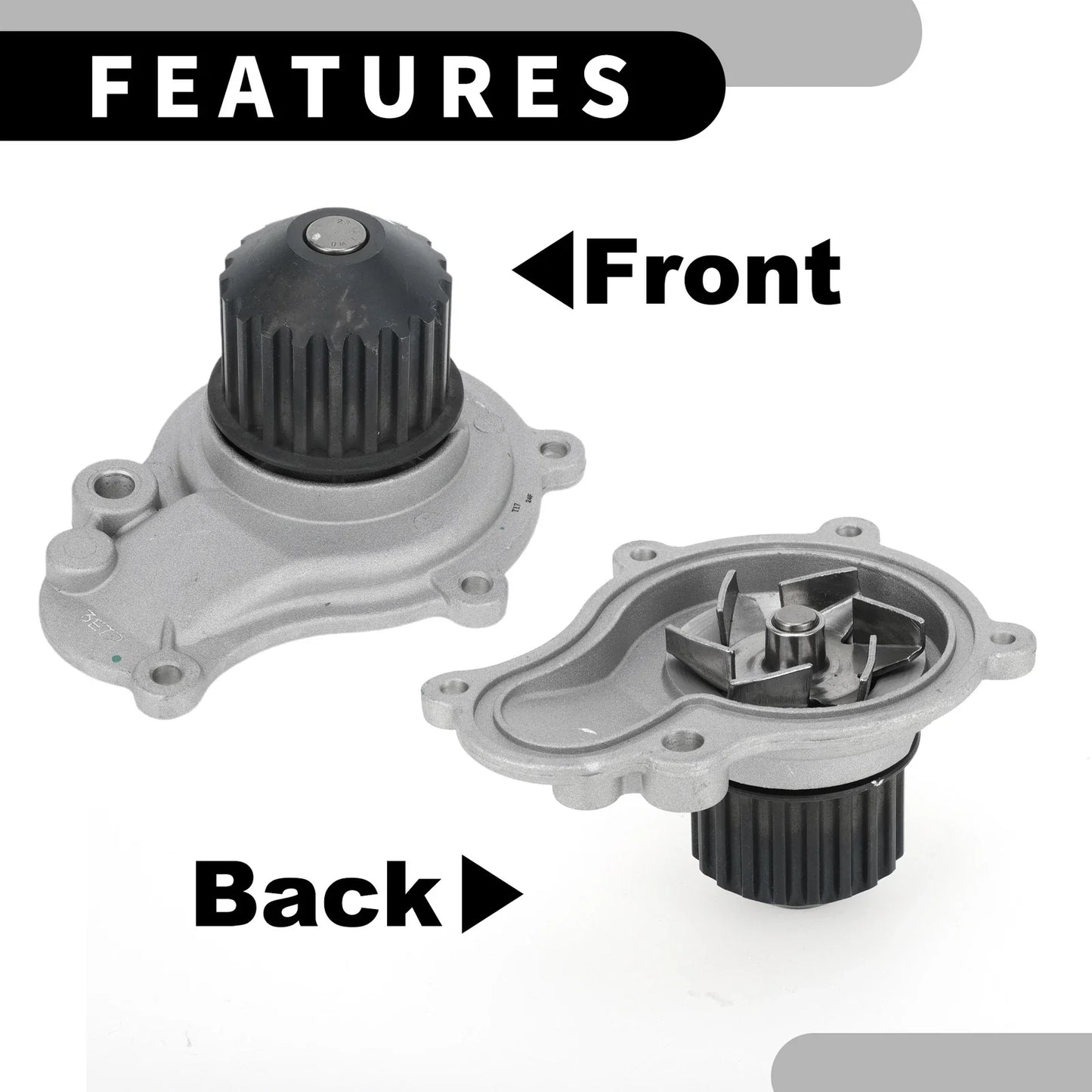 Water Pump for Chrysler Cirrus 1995-2000 with Rubber Ring Kit