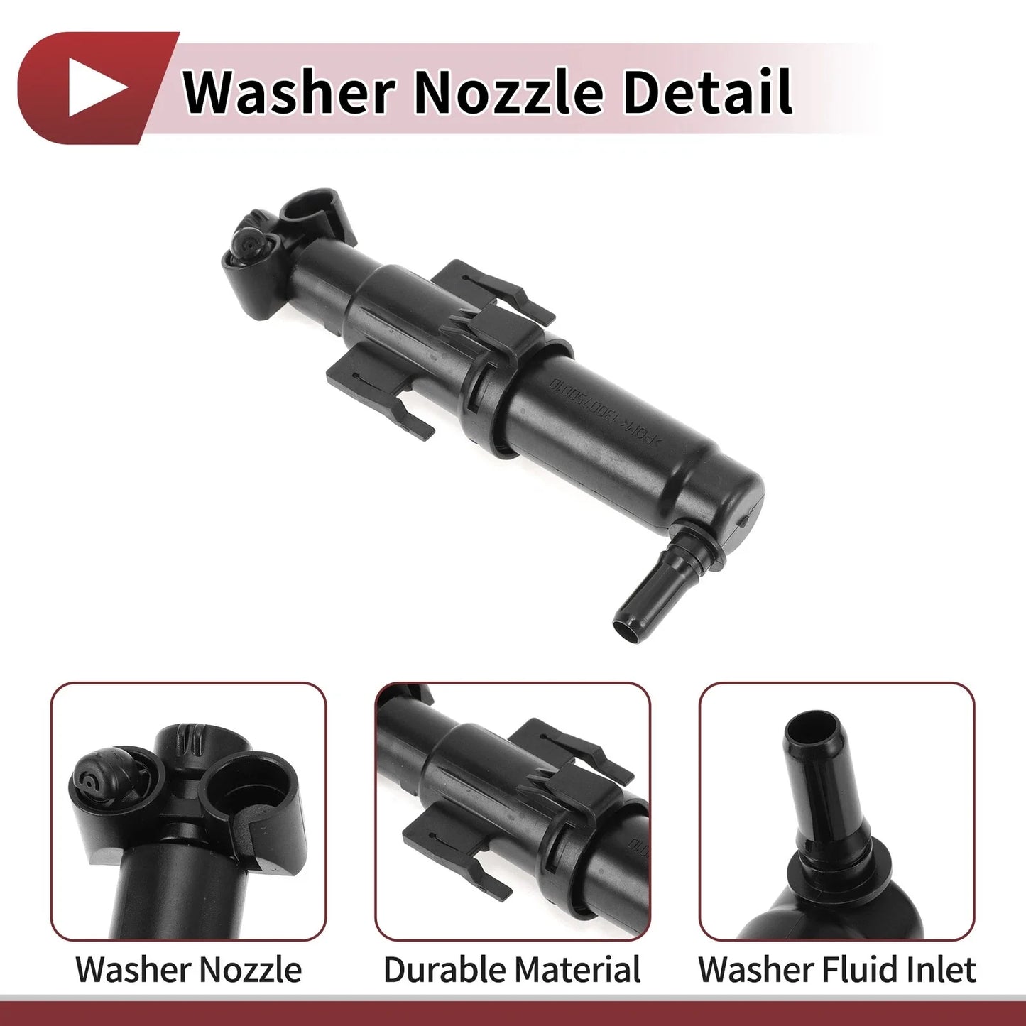 Headlight Washer Nozzle Front Driver Side for BMW 528i (2011 - 2016)