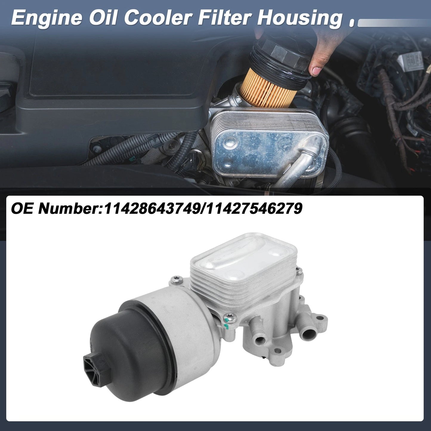 Engine Oil Filter Housing for Mini Cooper S Hatchback (R56) (2007–2010) No. 11428643749
