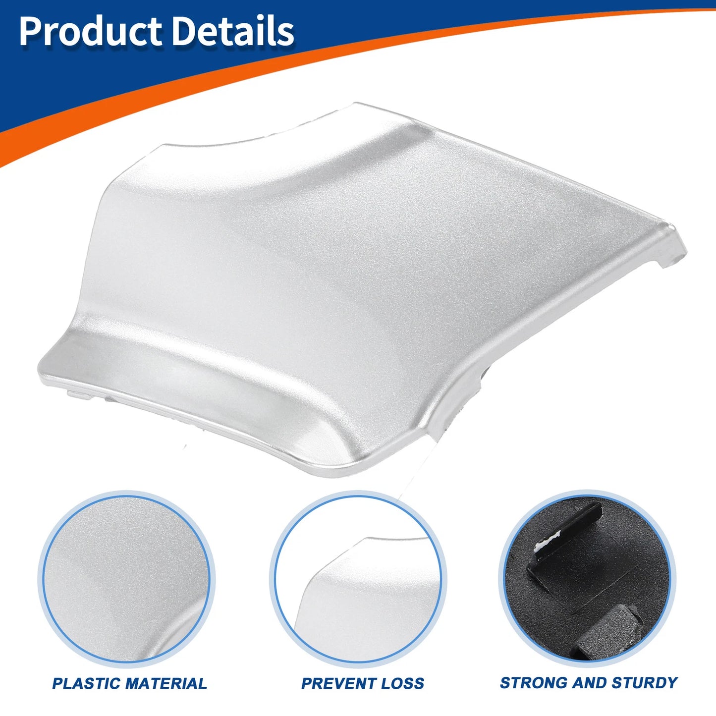 Tow Hook Cover for Mercedes-Benz CLS (2012–2018) No.A2188850326 Silver