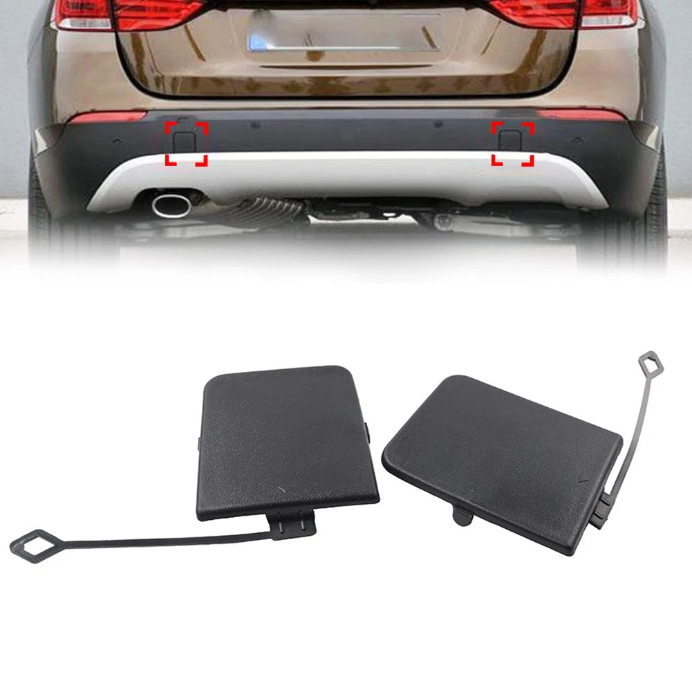 Set of 2 Rear Bumper Tow Hook Covers for BMW X1 E84 (2013–2015) 51127303815 51127303816