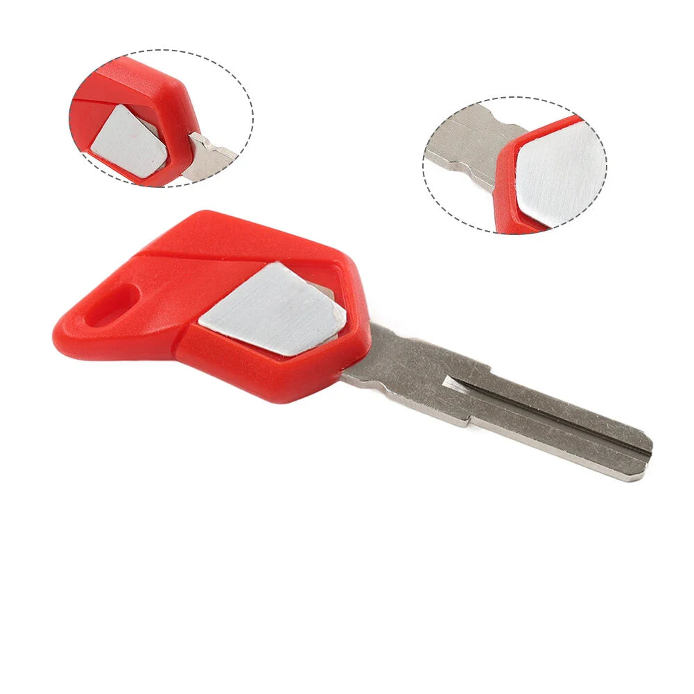 Uncut Blade Blank Key Red for MV Agusta F4 1000 Brutale (2004-2019)
