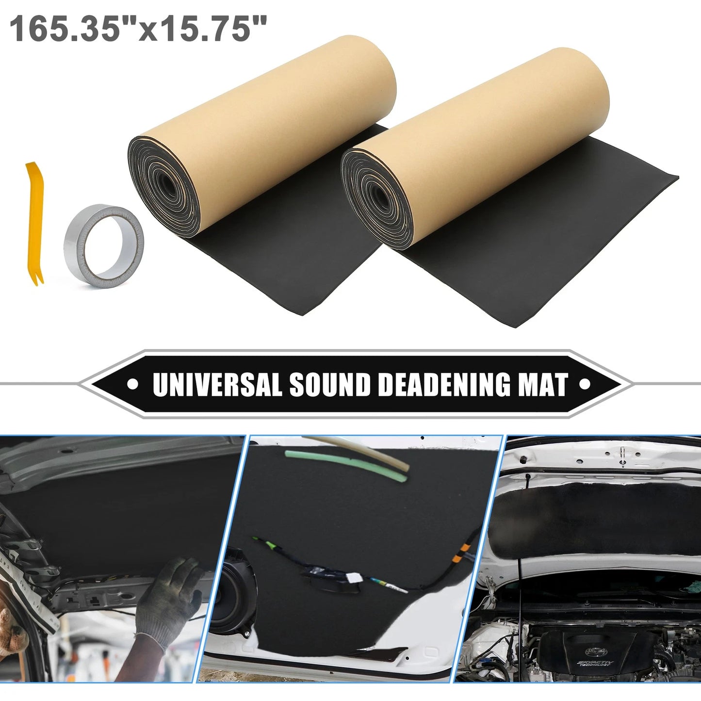 2X Sound Deadening Mat 157mil 4mm 36sqft for Universal Car