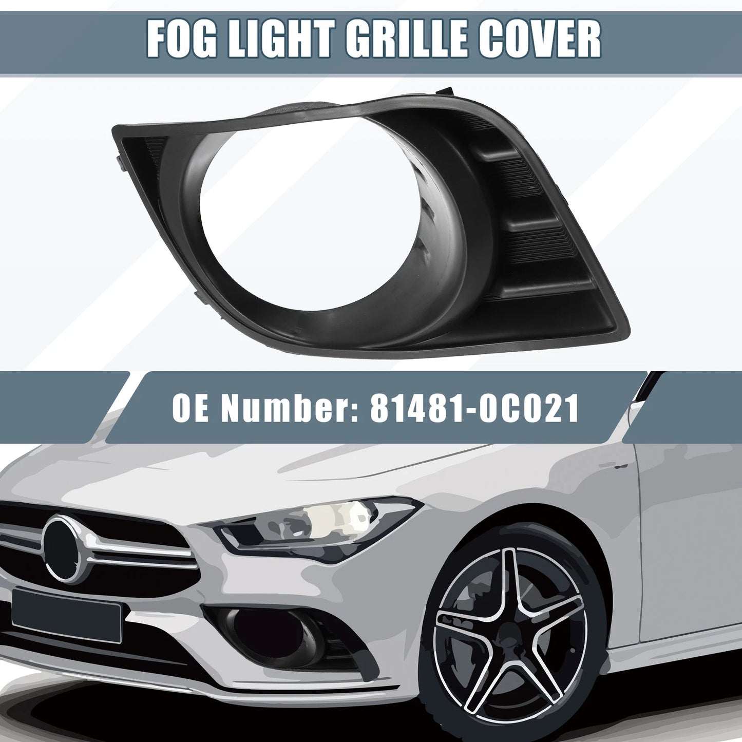 Front Right Fog Light Grille Cover 81481-0C021 for Toyota Sequoia (2008–2016)