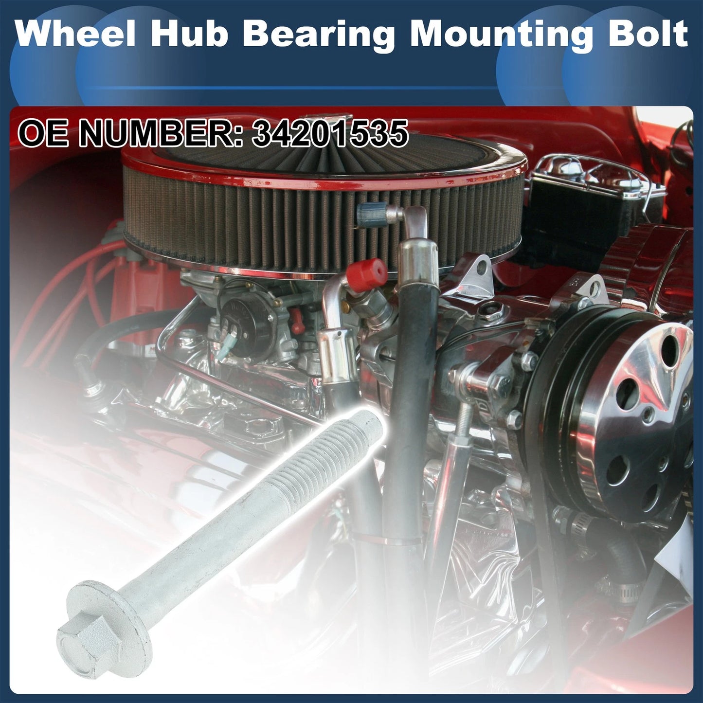Wheel Hub Bearing Mounting Bolt No.34201535 for Jeep Wrangler SE (2001–2006)