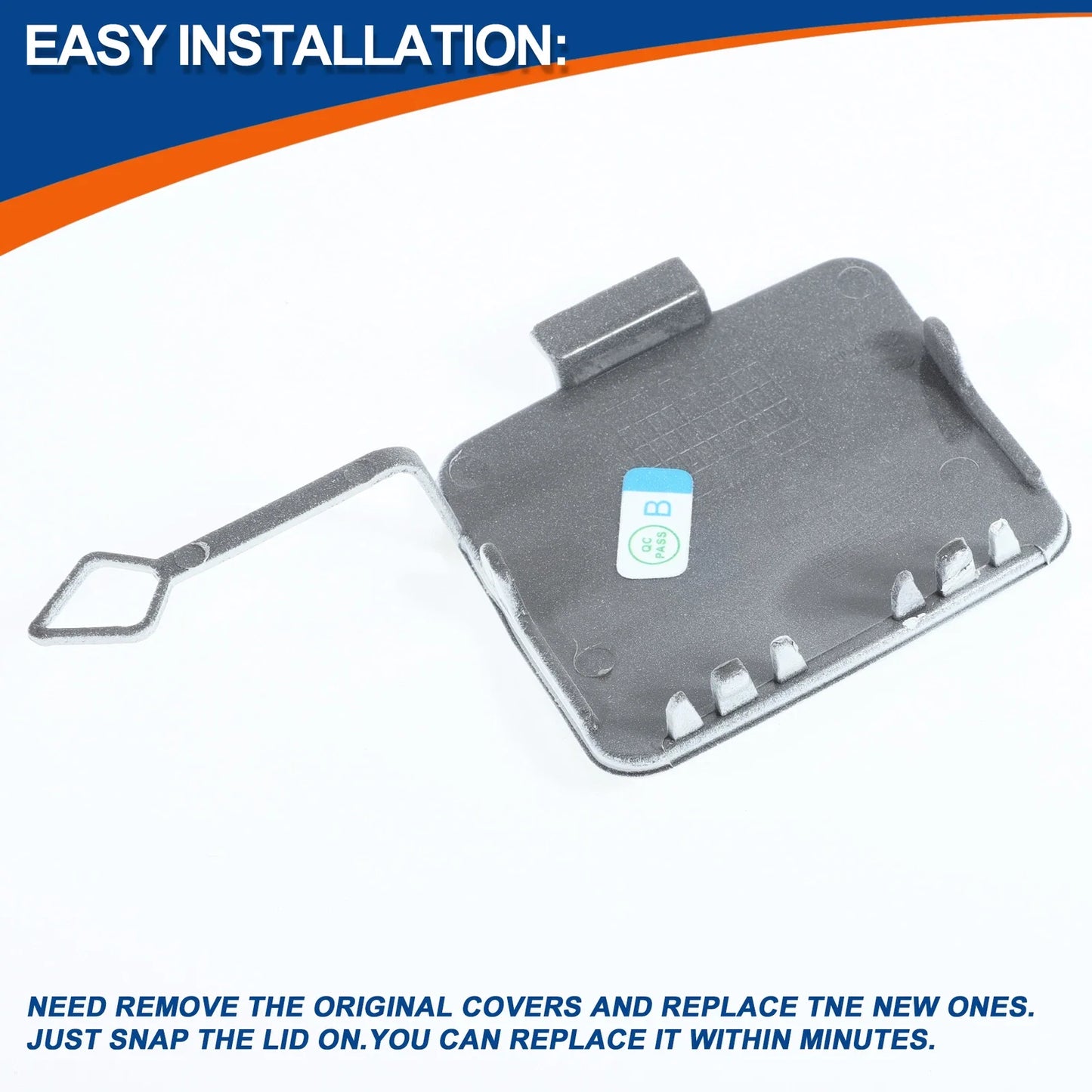 Front Tow Hook Cover for BMW 1 Series F20 Pure White