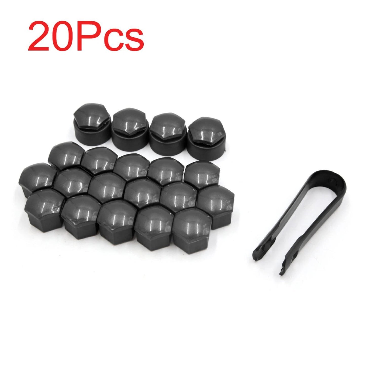 20Pcs Wheel Nut Lug Hub Covers Dust Caps for Audi A6 C5 (1997–2004)