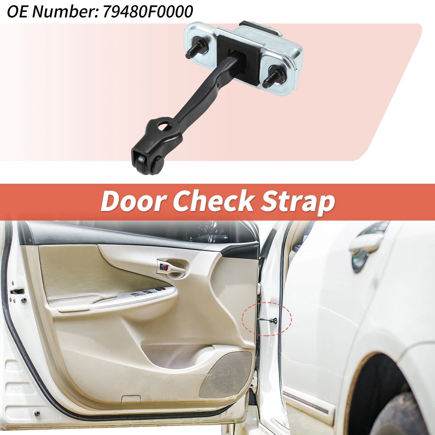 Rear Left Door Check Strap No.79480F0000 for Hyundai Elantra AD (2016–2019)