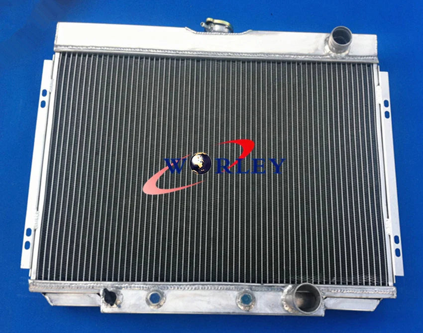 Aluminum Radiator & Shroud & Fans for 1967-1970 Ford Mustang Ranchero Torino