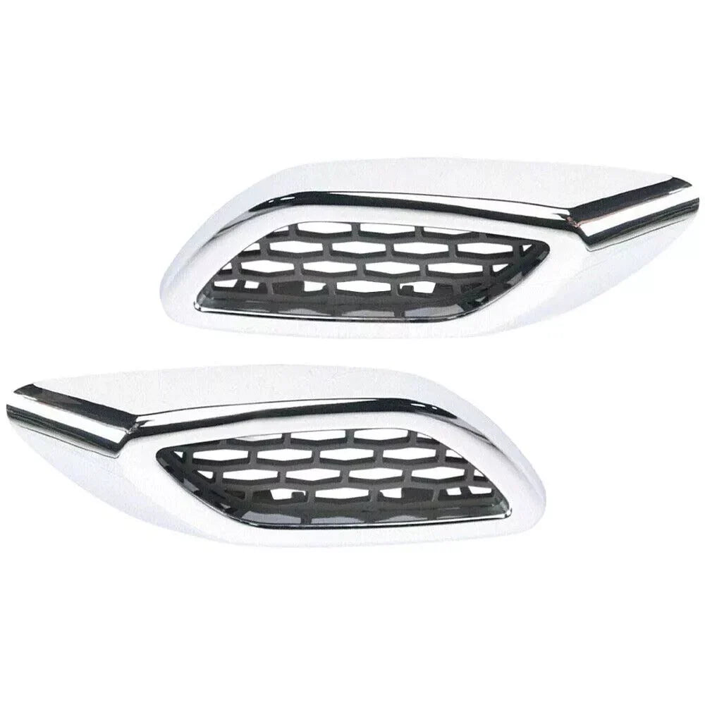 2x Front Chrome Fender Side Air Vent Grille Trim Molding for Maserati Levante