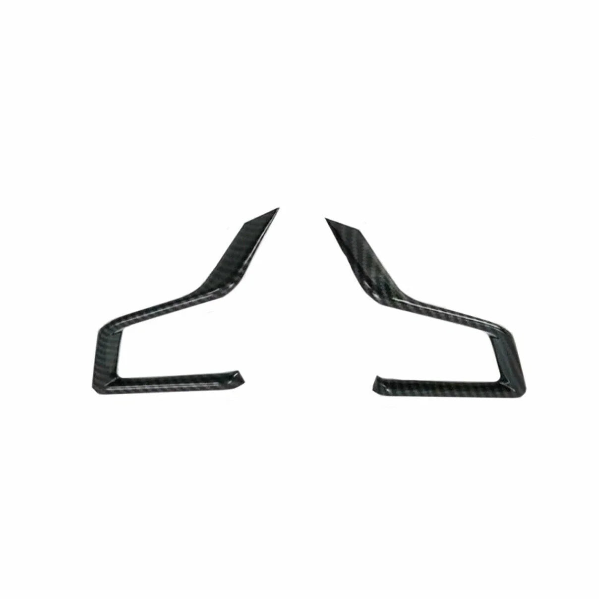 2 x Carbon Fiber Steering Wheel Trims Cover for Subaru Crosstrek XV