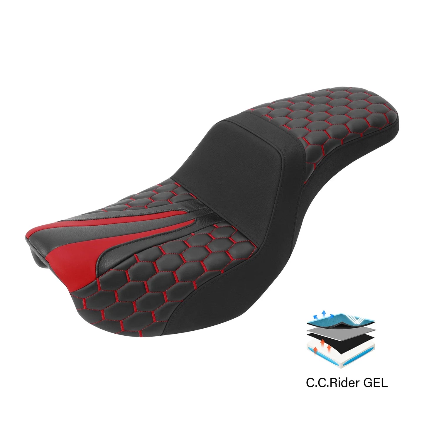 Gel Seat for Harley Low Rider, Wide Glide (2006-2017)