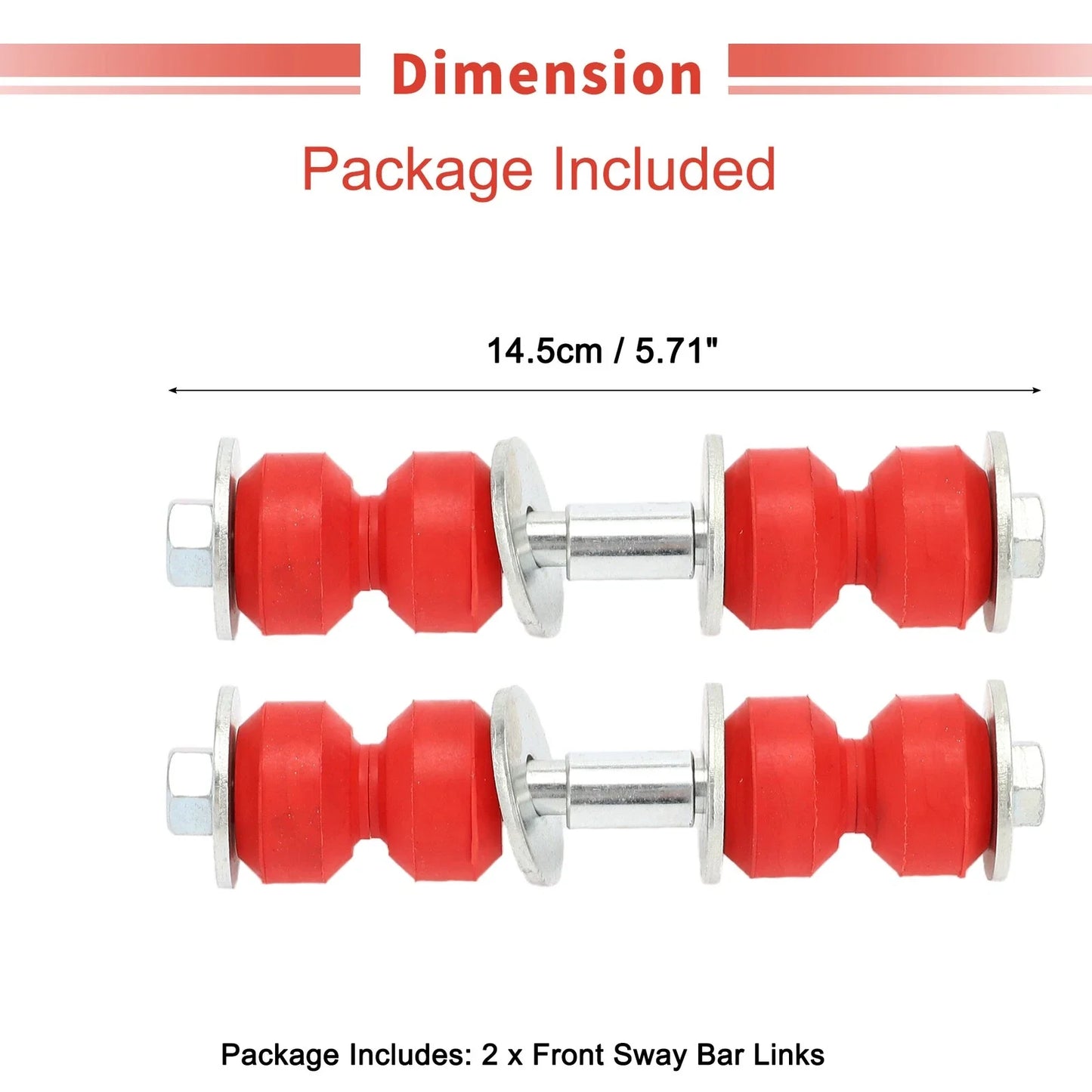 2 x Front Sway Bar Link Stabilizer Kit for Chevrolet Impala (2000-2013)