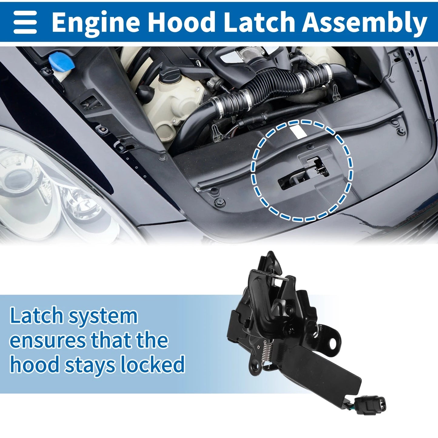Hood Latch Assembly for Toyota Avalon (2019–2023) No. 5351007040
