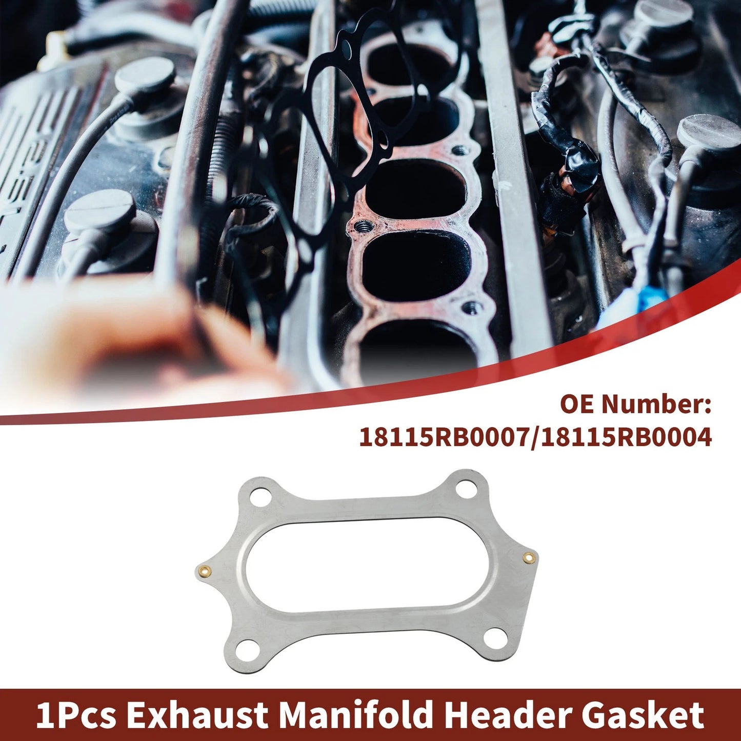 Exhaust Manifold Header Gasket for Honda Civic (2008–2025) No. 18115RB0007