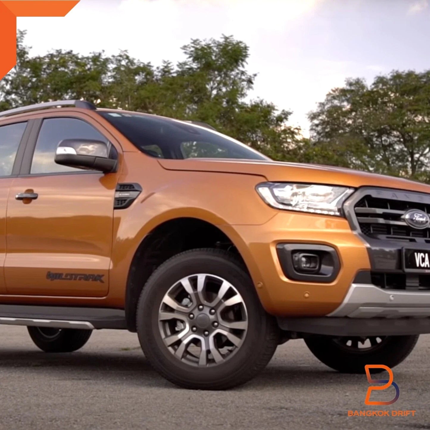 4x4 Side Cabin Rear Body Decal Sticker for Ford Ranger PX3 Wildtrak (2018-2021)