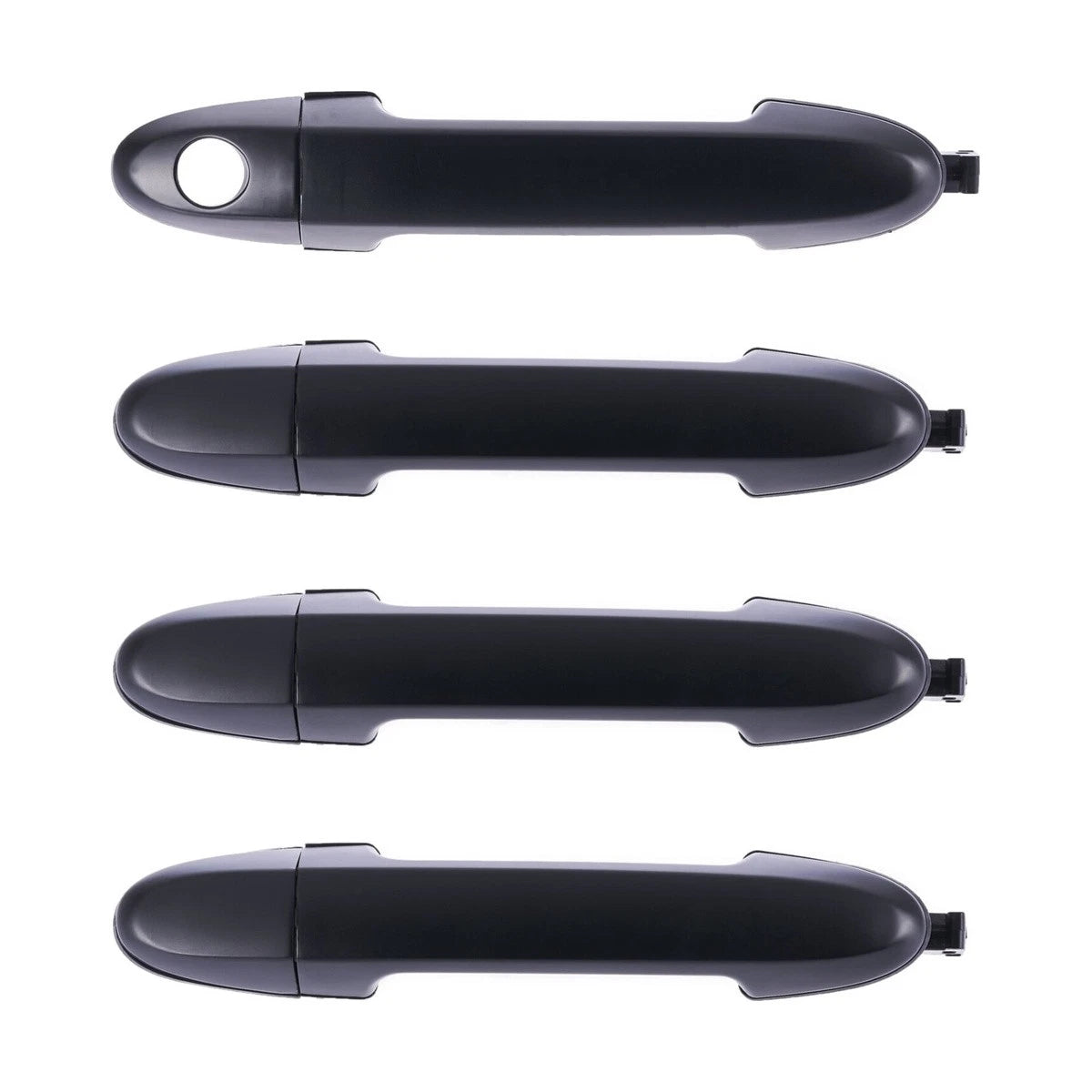 Set of 4 Outer Door Handles for Hyundai Santa Fe (2005–2012) Black