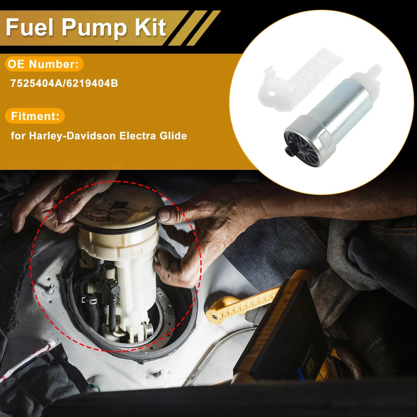Fuel Pump Set for Harley-Davidson Electra Glide (7525404A)
