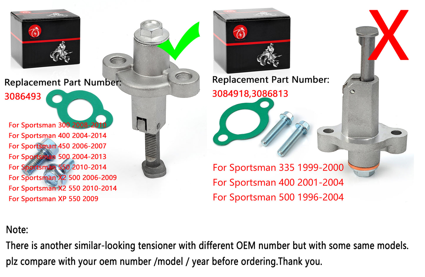 Cam Chain Tensioner for Polaris Trail Boss 325 330 (2003–2006)