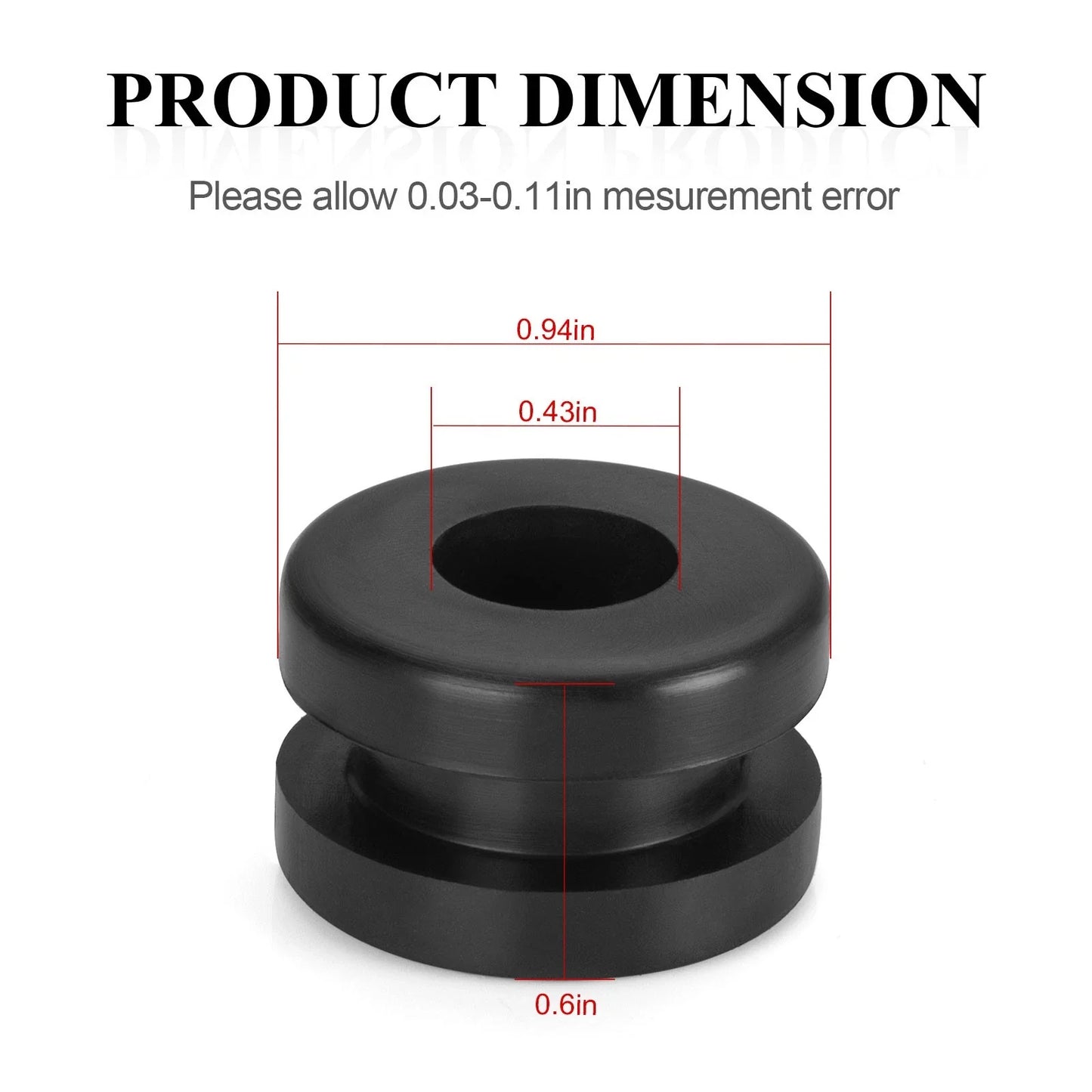 4x Rubber Heel Guard Grommets for Yamaha Warrior 350 YFM350X (1990–2004)