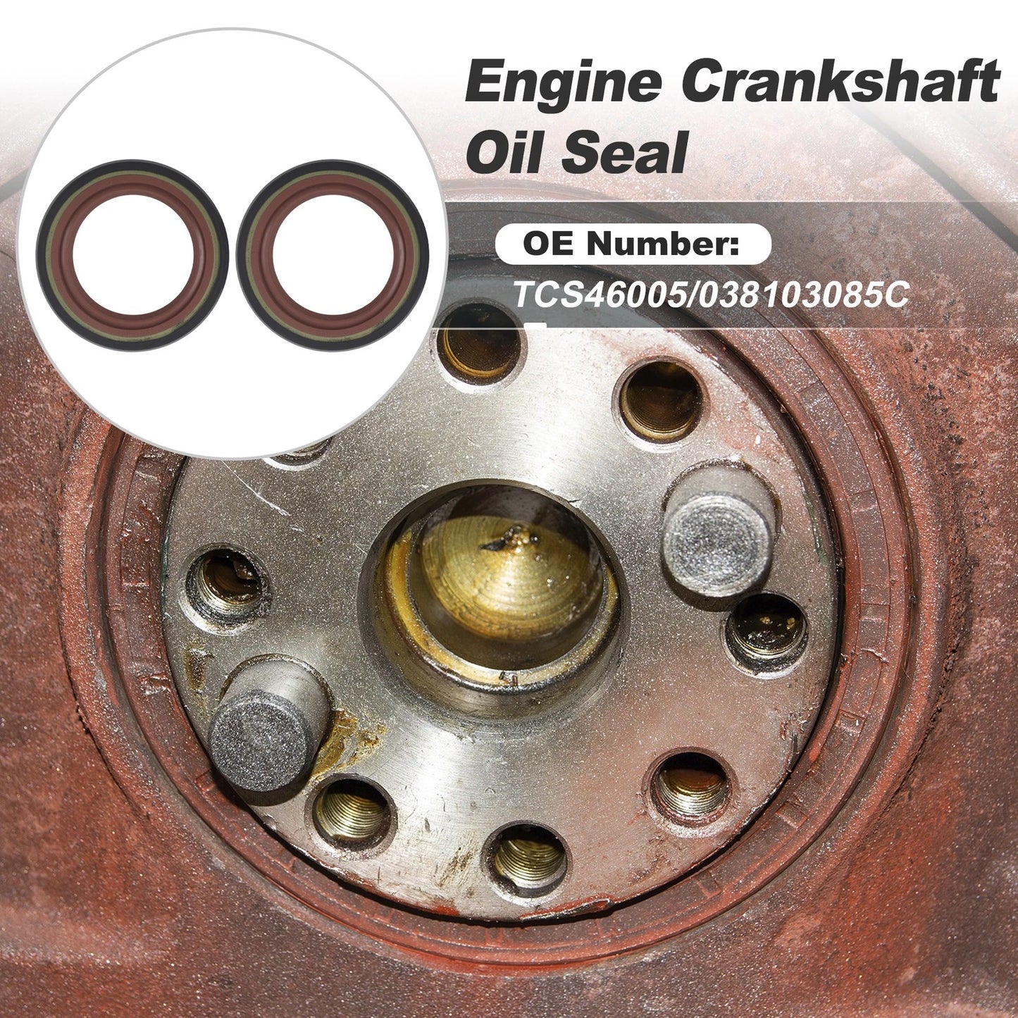 Set of 2 Engine Camshaft Seals for Audi A3 (2006–2008) TCS46005
