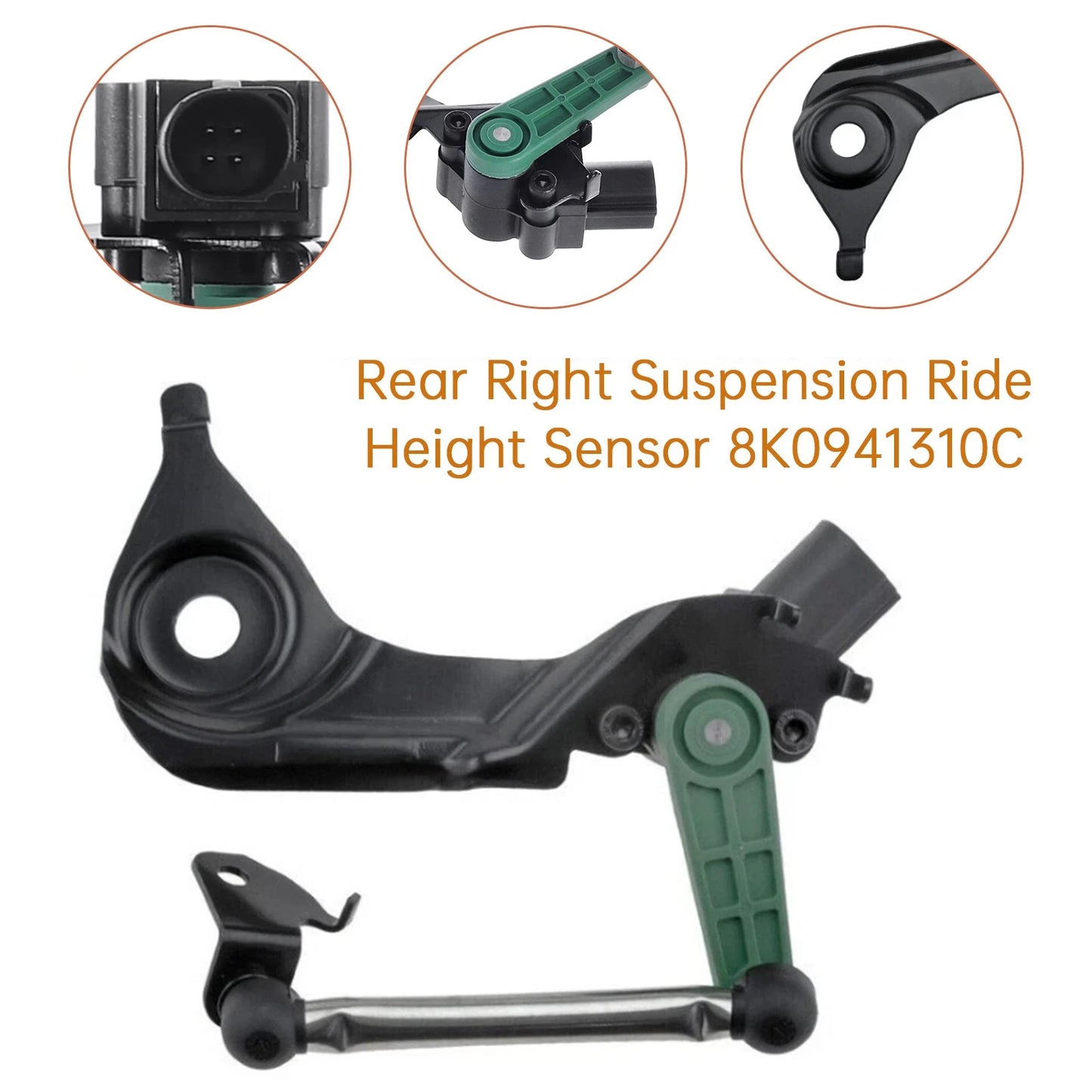 Headlight Adjustment Level Sensor 8K0941310C for Audi A4 A5 (2007–2015)