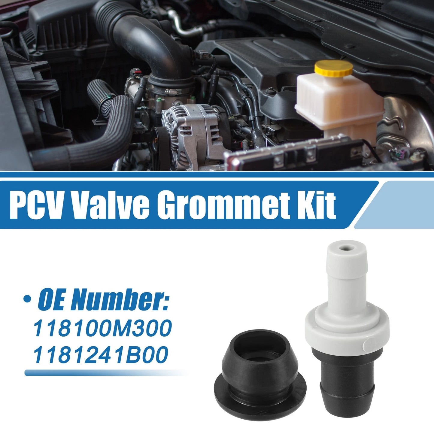 PCV Valve Grommet Kit No. 118100M300/1181241B00 for Nissan Sentra 200SX (1995–2002)