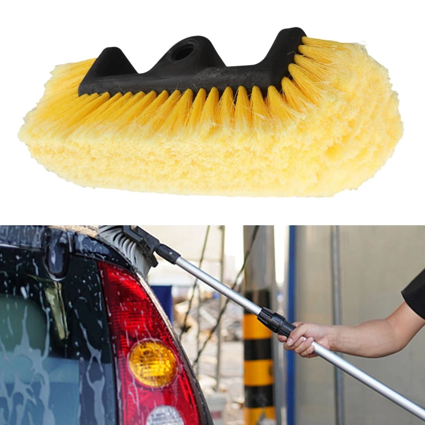 Wash Brush / 10 Inch / Soft Bristle Wash Brush for Outdoor Vehicles