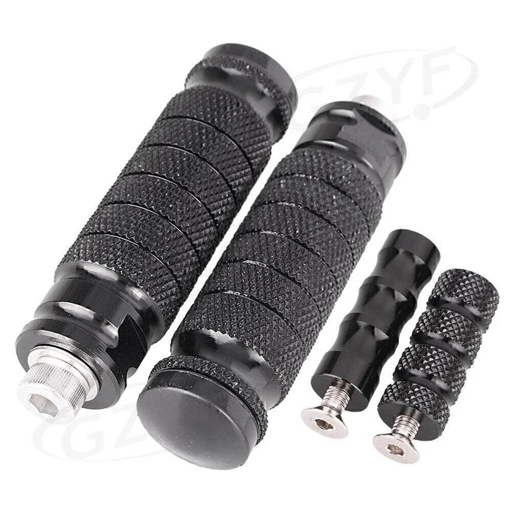 CNC Aluminum Black Rearset Footrests Foot Pegs for Universal Models