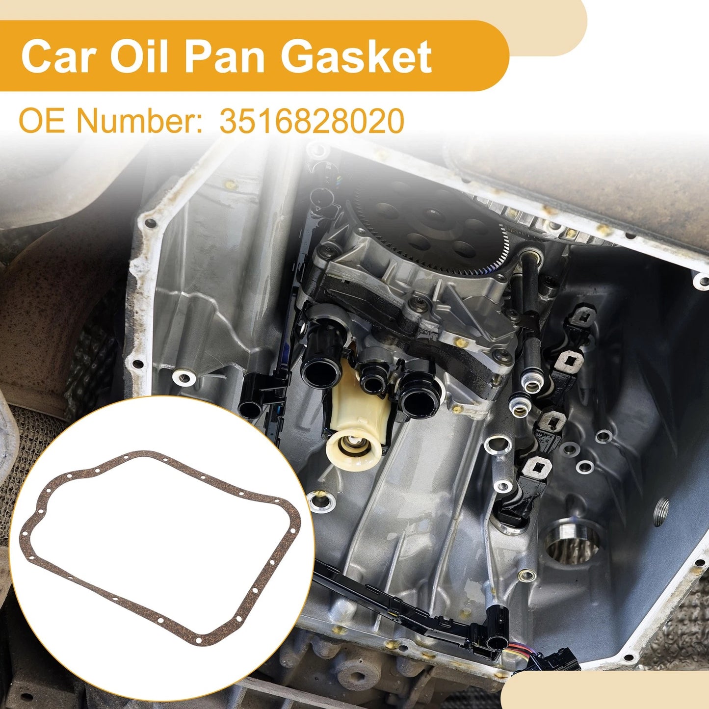 Transmission Filter Oil Pan Gasket for Toyota C-HR (2018–2022) No.3516828020