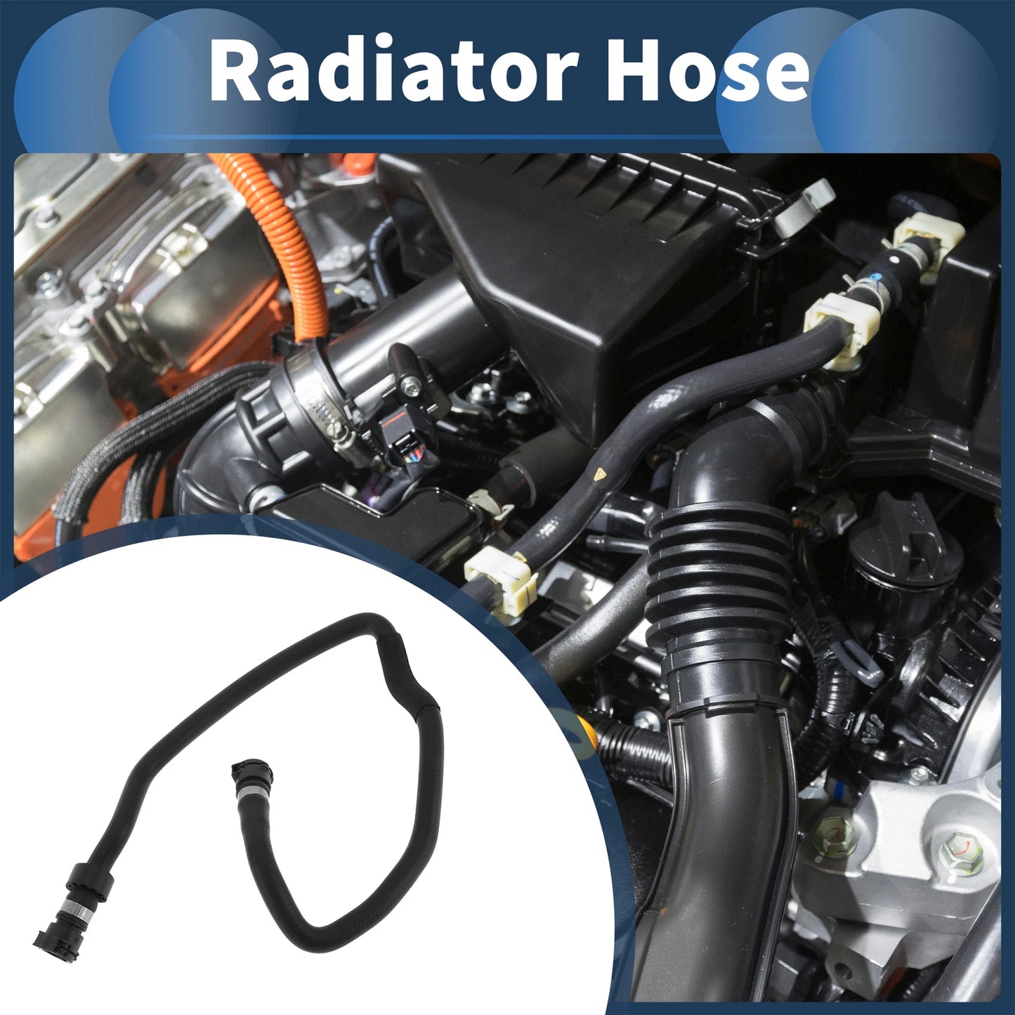 Radiator Hose for BMW 640i (2012–2017), 740i (2011–2014) No. 17127580963