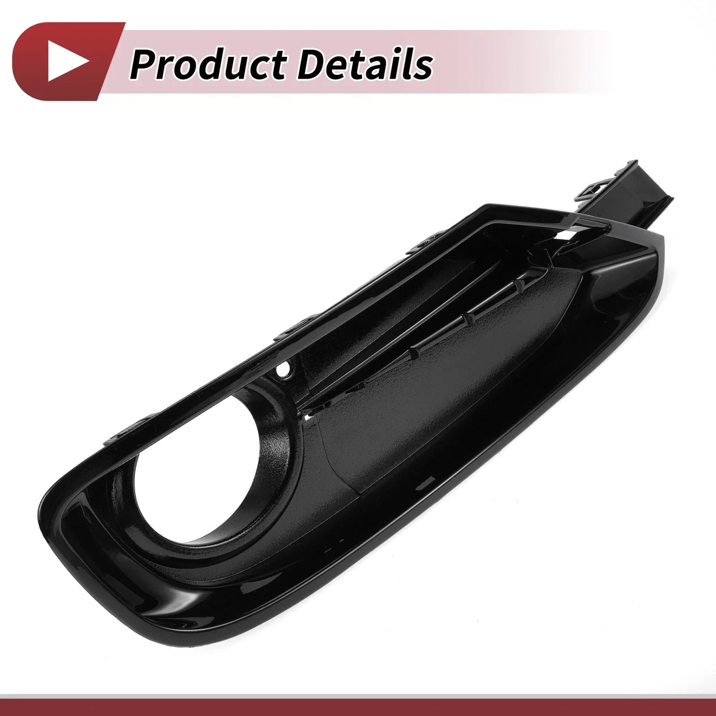 1x Front Right Fog Light Grill for BMW 320i (2012 - 2015) Black