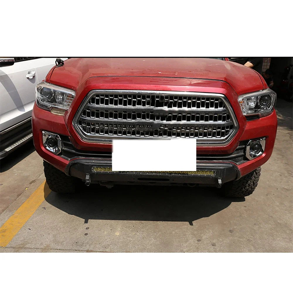 Chrome Front Bumper Grille Fog Light Covers for Toyota Tacoma (2016-2023)