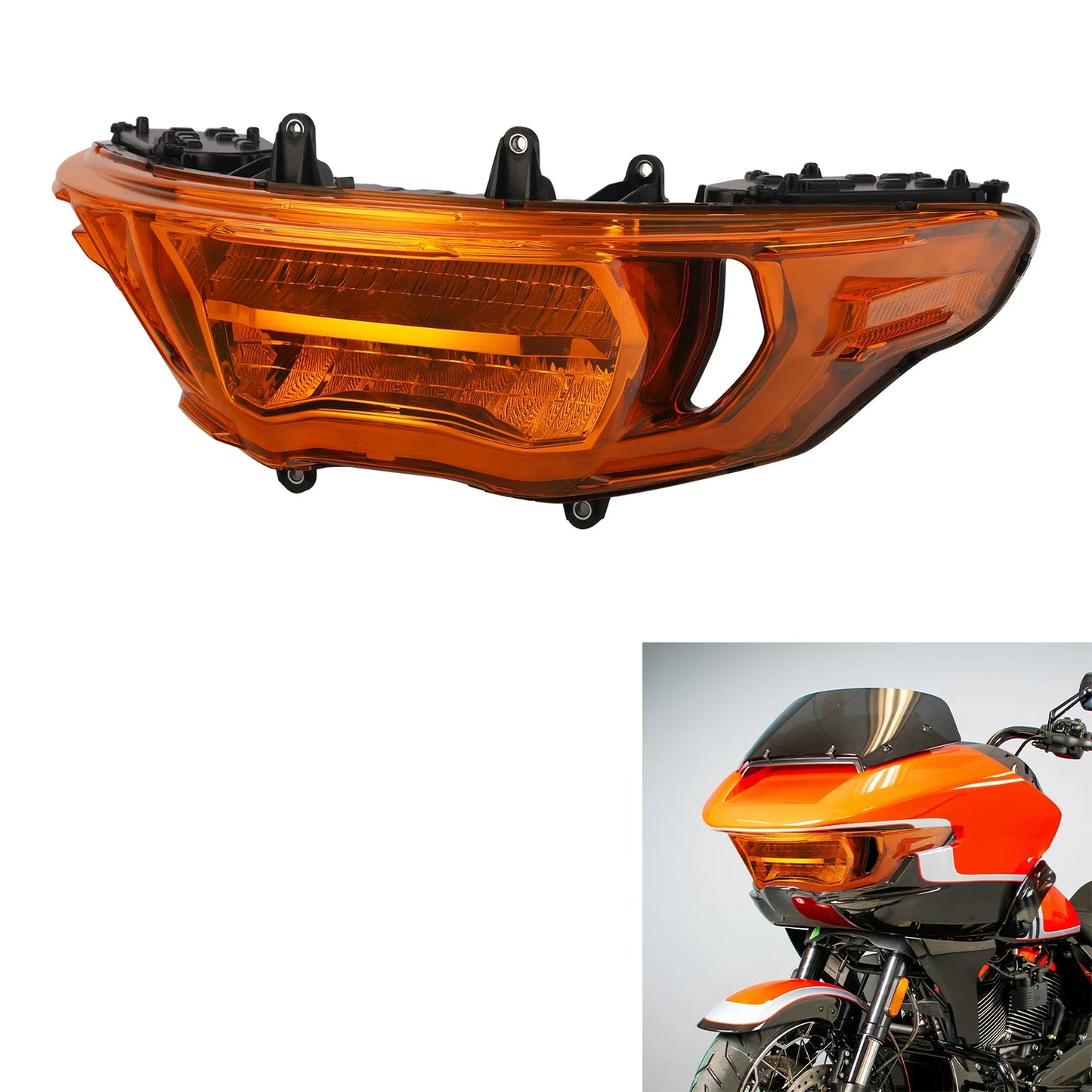 LED Headlight Hi/Lo Beam Signals Light for Harley CVO Road Glide (2023-2025)