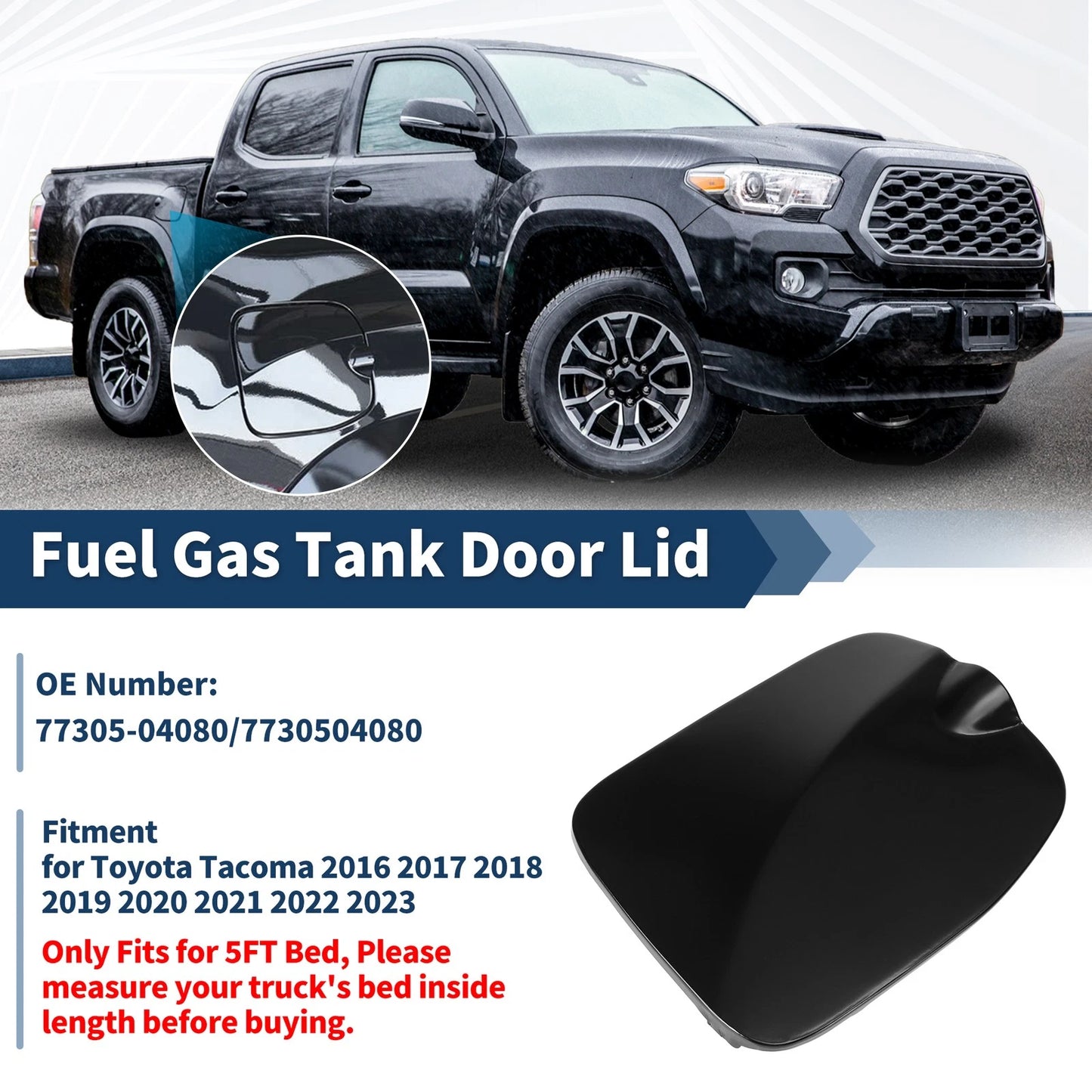 Fuel Tank Door for Toyota Tacoma (2016–2023) No. 77305-04080