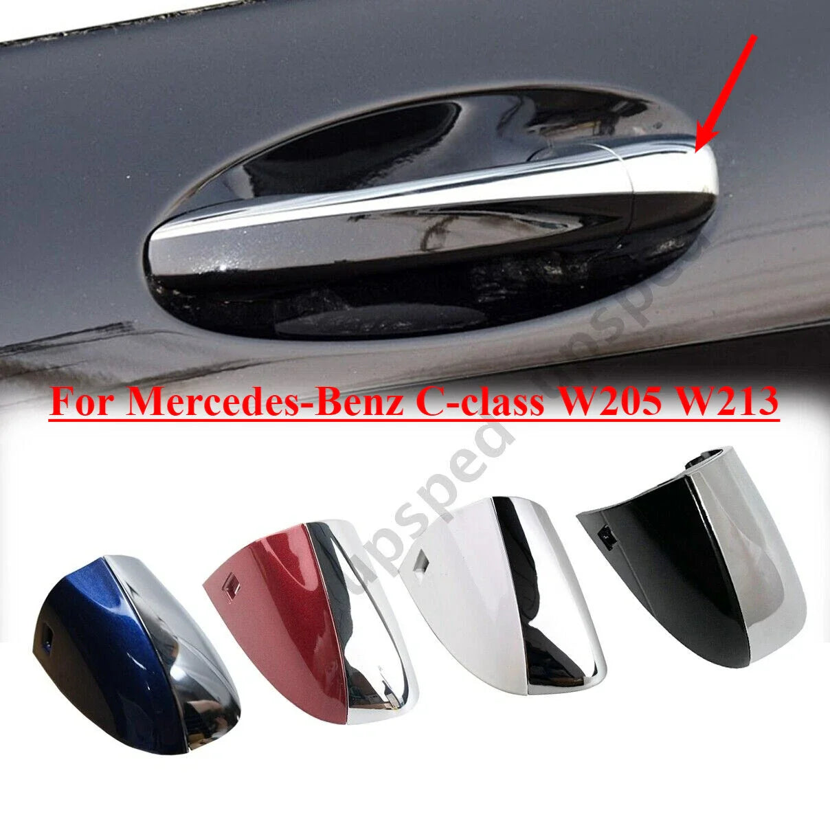 Front Left Door Handle Cover Cap for Mercedes-Benz C-class W205 W213