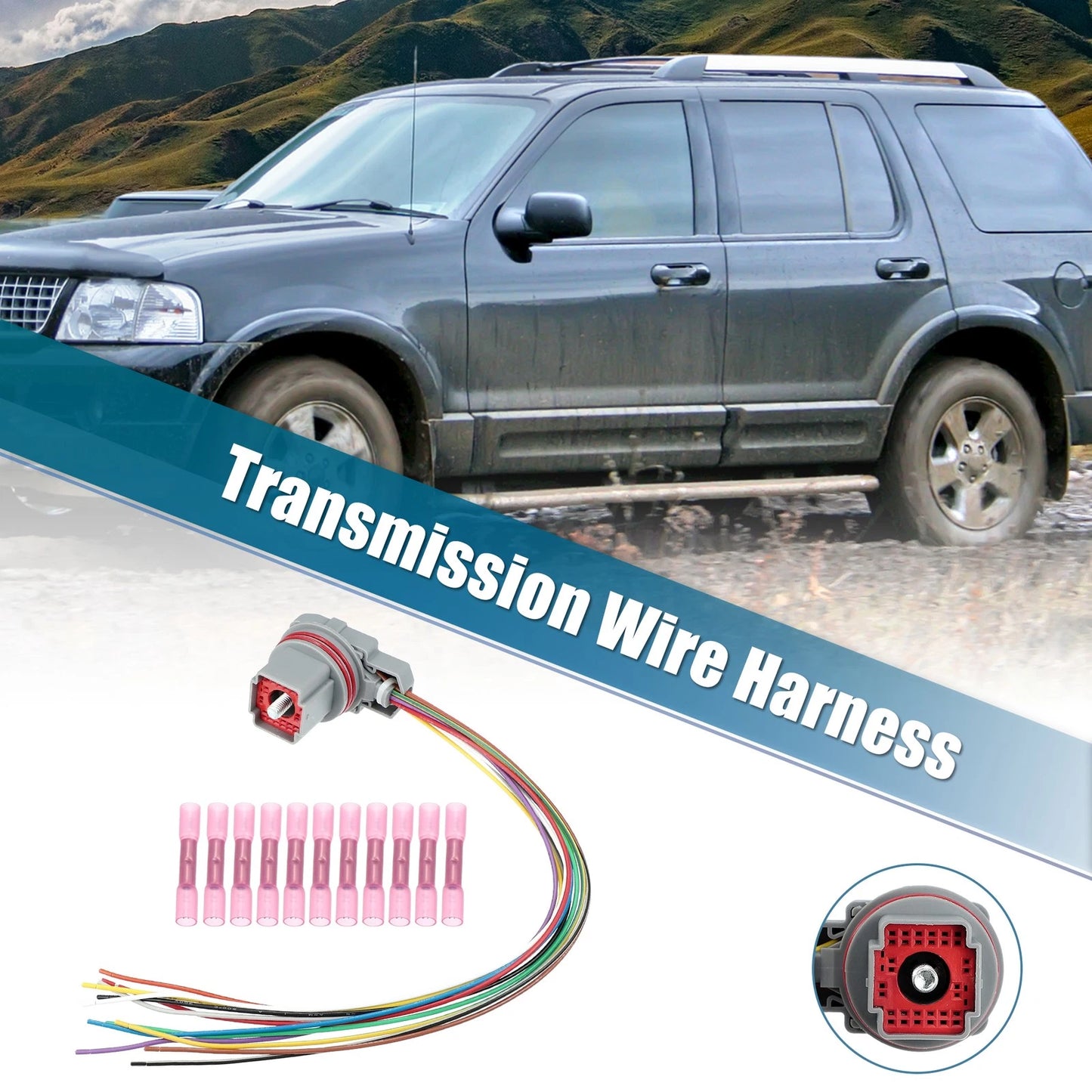 Set of 5R55W 5R55S 5R55N Wire Harness Pigtail Repair A46445A for Ford