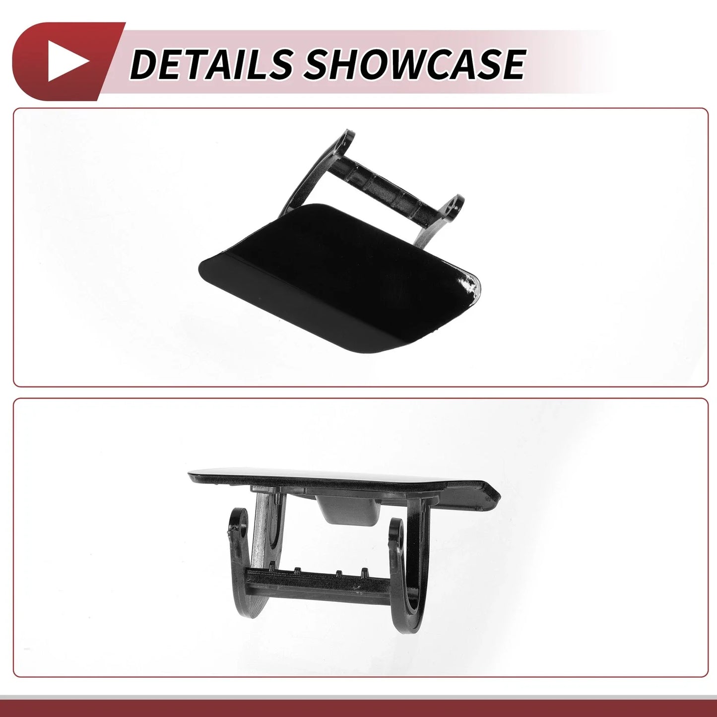 Front Left Washer Nozzle Cover Cap for BMW 740i (2013-2015) Black
