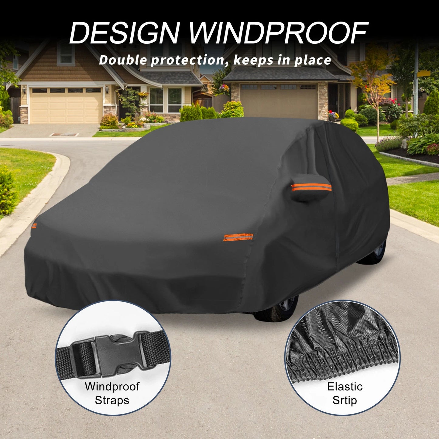 Car Cover with Left Side Door Zipper for Subaru Legacy Wagon
