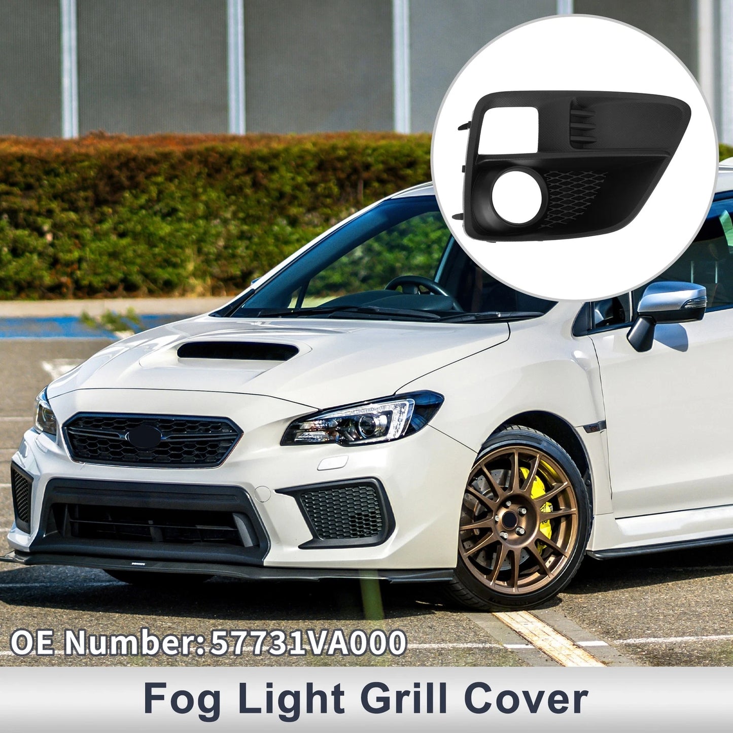 1pc Fog Light Grill for Subaru WRX (2015–2017) No. 57731VA000 Black