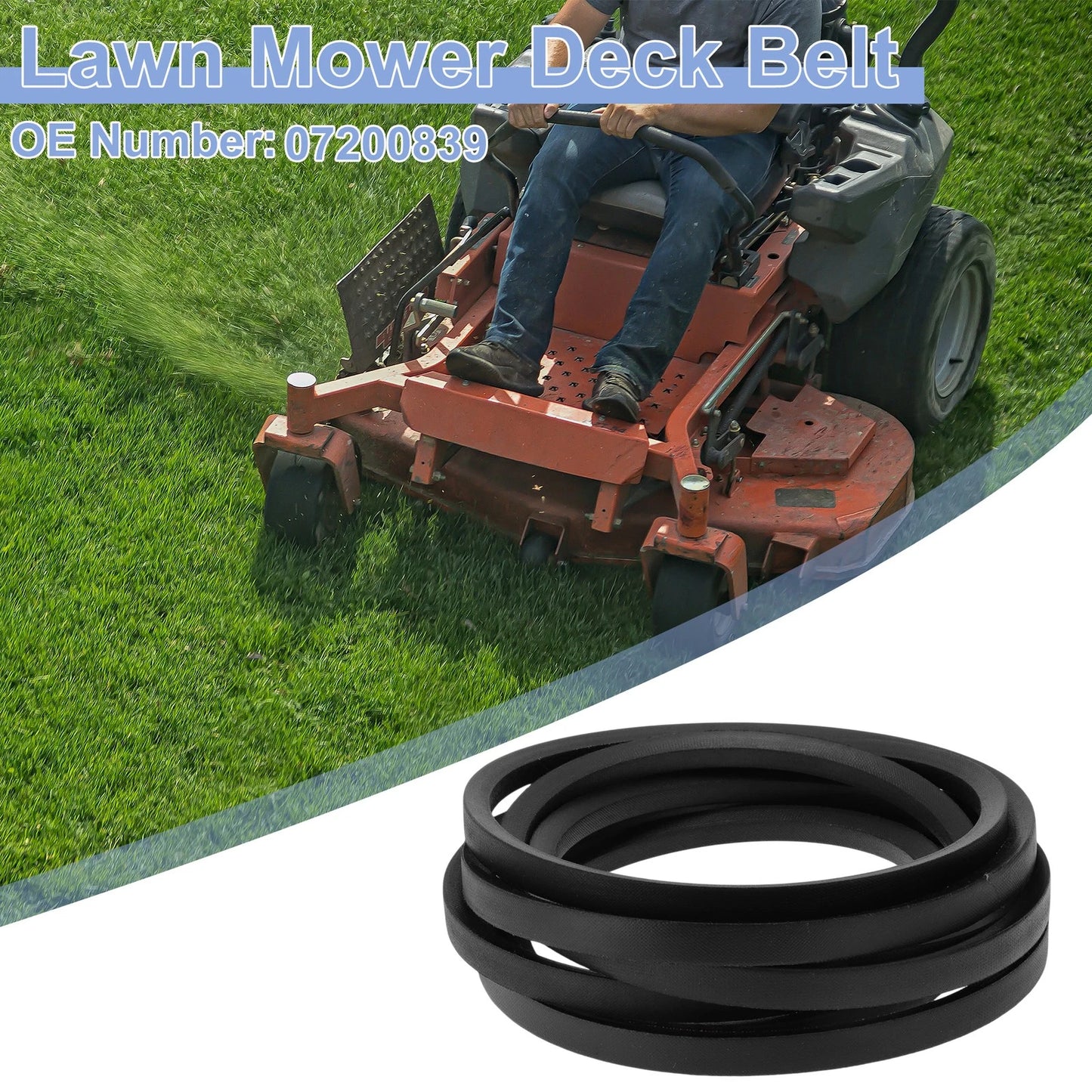 Lawn Mower Deck Belt for Gravely Ariens Edge 52" (No.07200839)