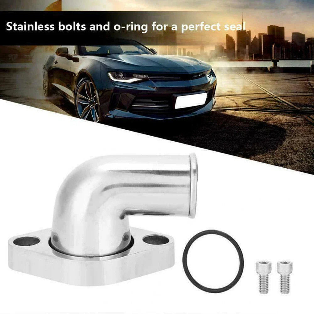 90 Degree Swivel Water Neck Thermostat Housing for Chevy SBC CBC 327 350 396 454 (1967-1995)
