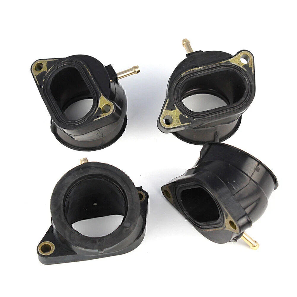 4PCS Carburetor Intake Manifold Boots for Yamaha FZS1000 FZ-1 (2001-2005)