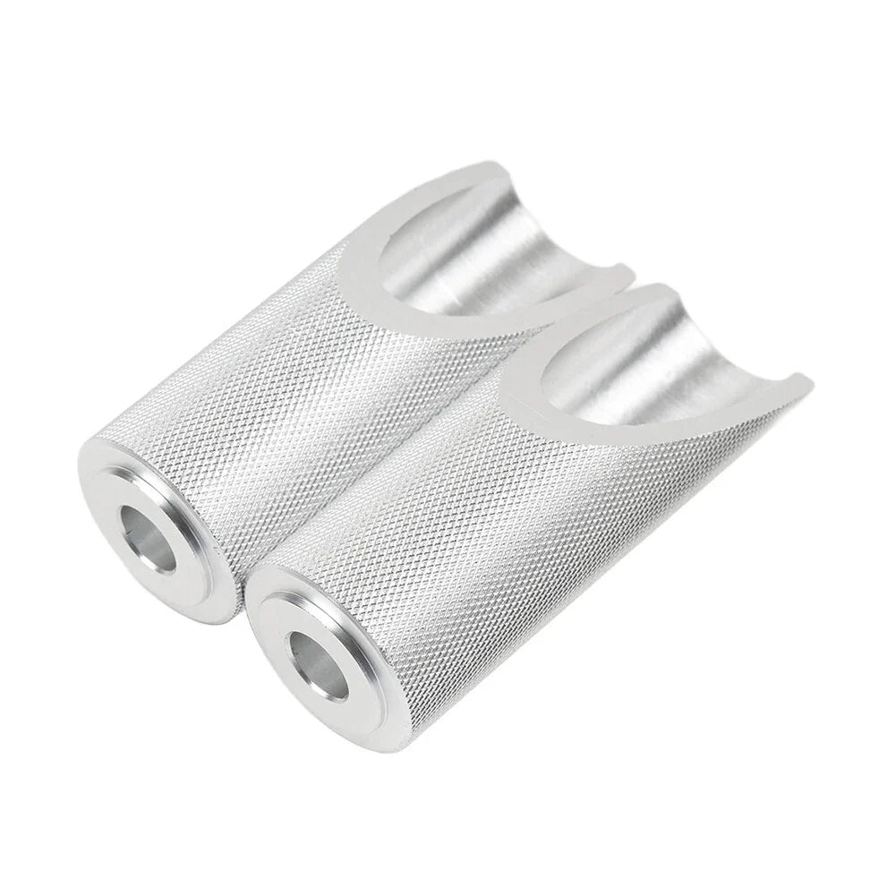 Silver Motorcycle Footpegs for Honda Ruckus Zoomer (2003-2023)