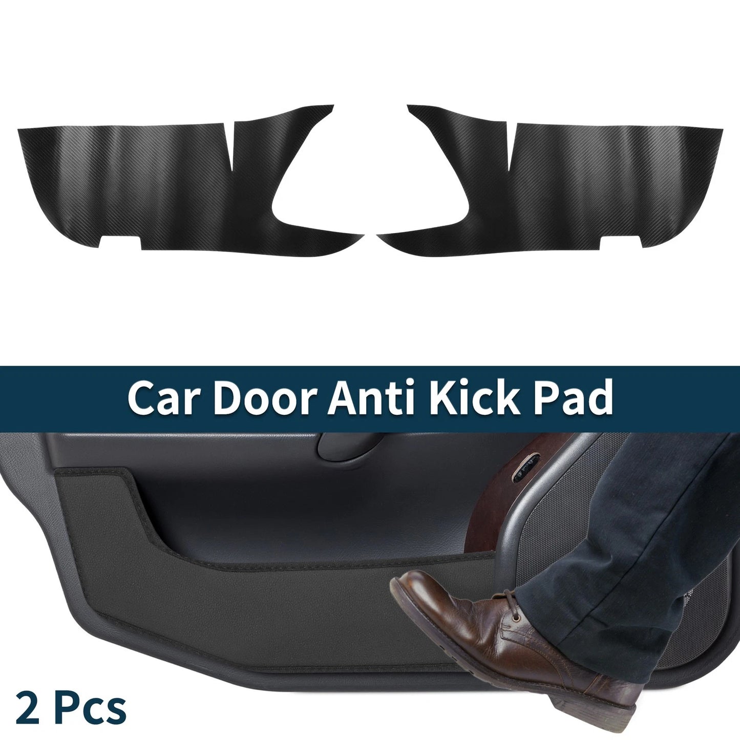 Faux Leather Anti Kick Pad Sticker for Toyota Vellfire (2016–2023)