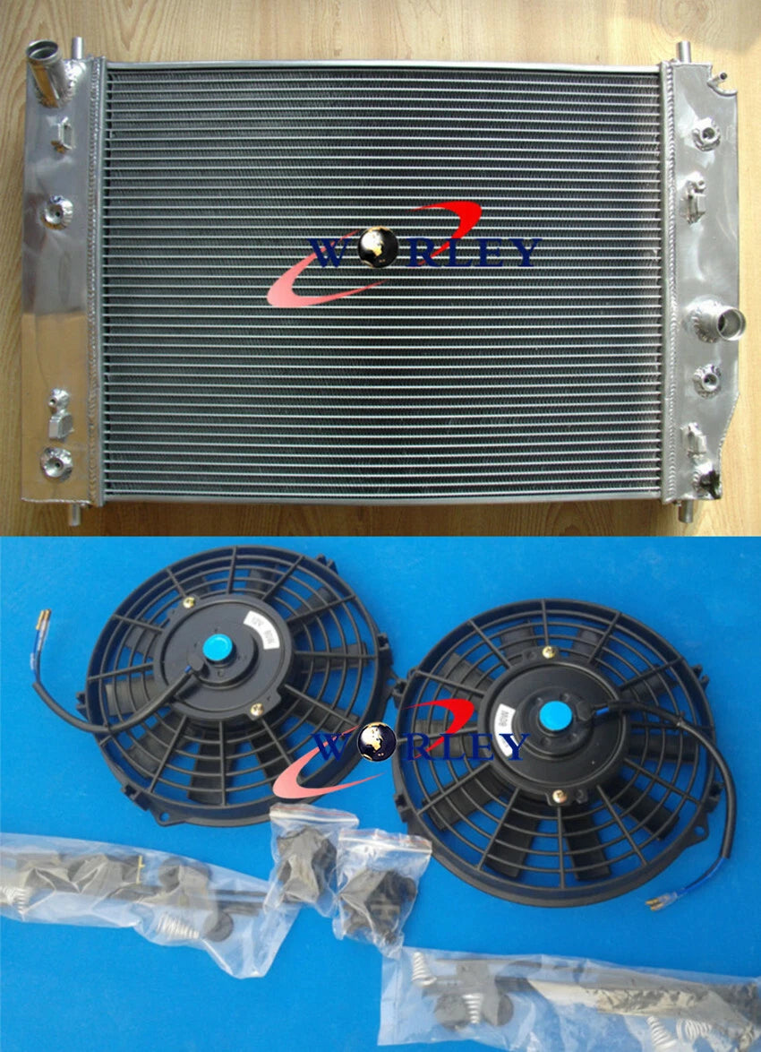 3 Row Aluminum Radiator with Fans for Chevrolet Corvette C6 (2005–2013)