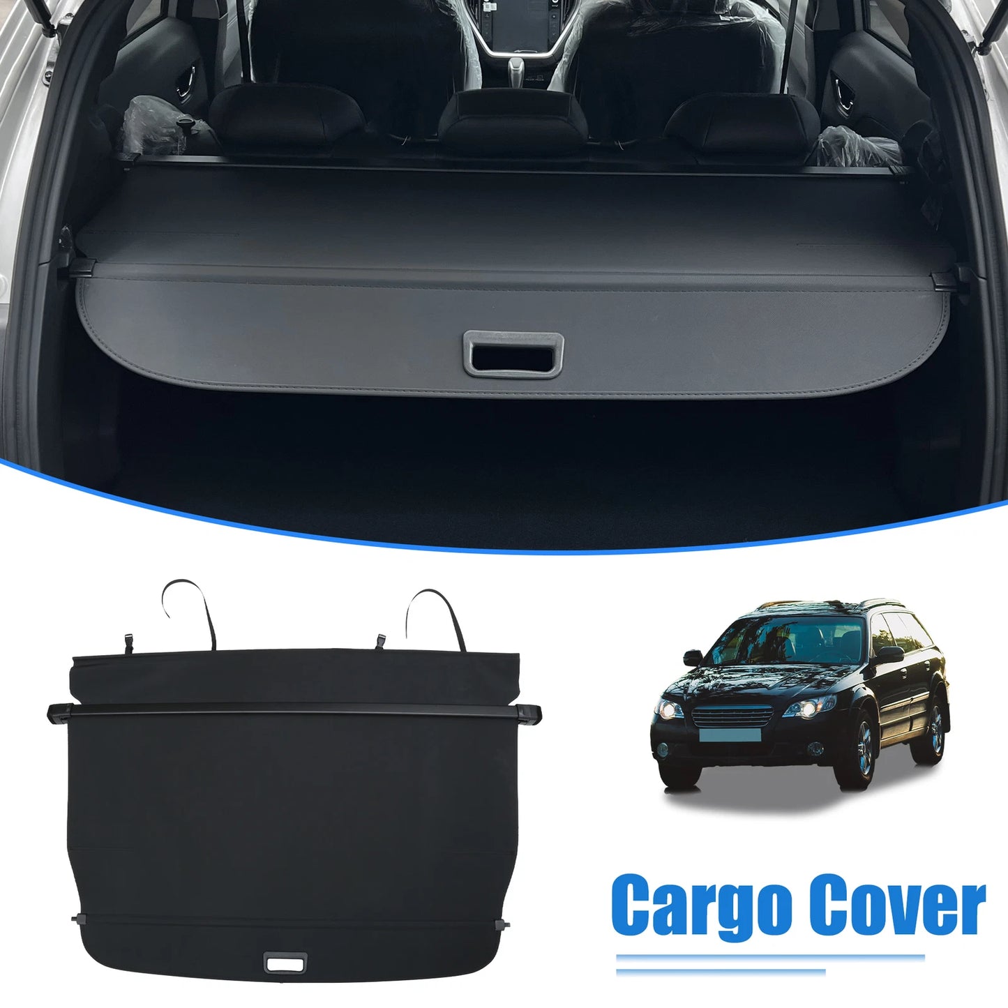 Retractable Cargo Cover for Subaru Outback (2010–2014) Waterproof Non Slip