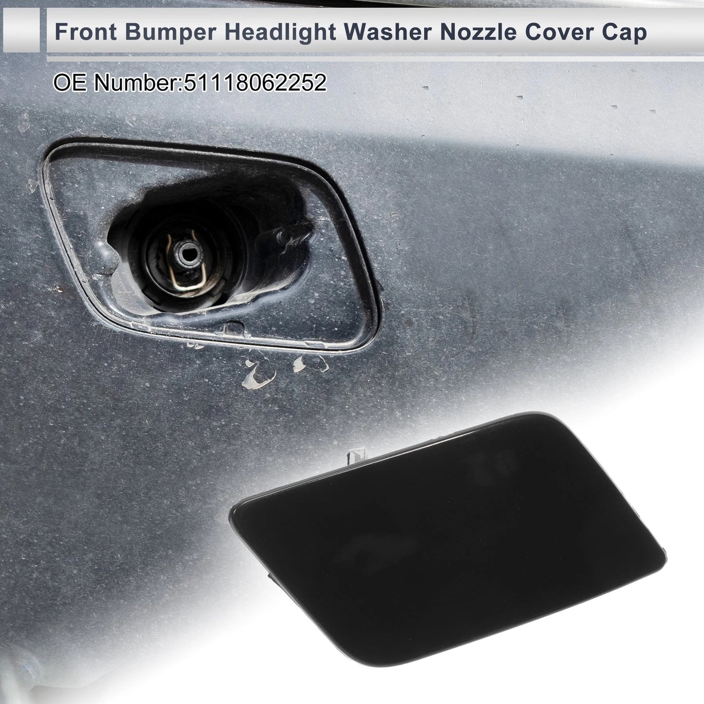 Washer Nozzle Cover Cap No. 51118062252 for BMW 335i GT xDrive (2013–2016)