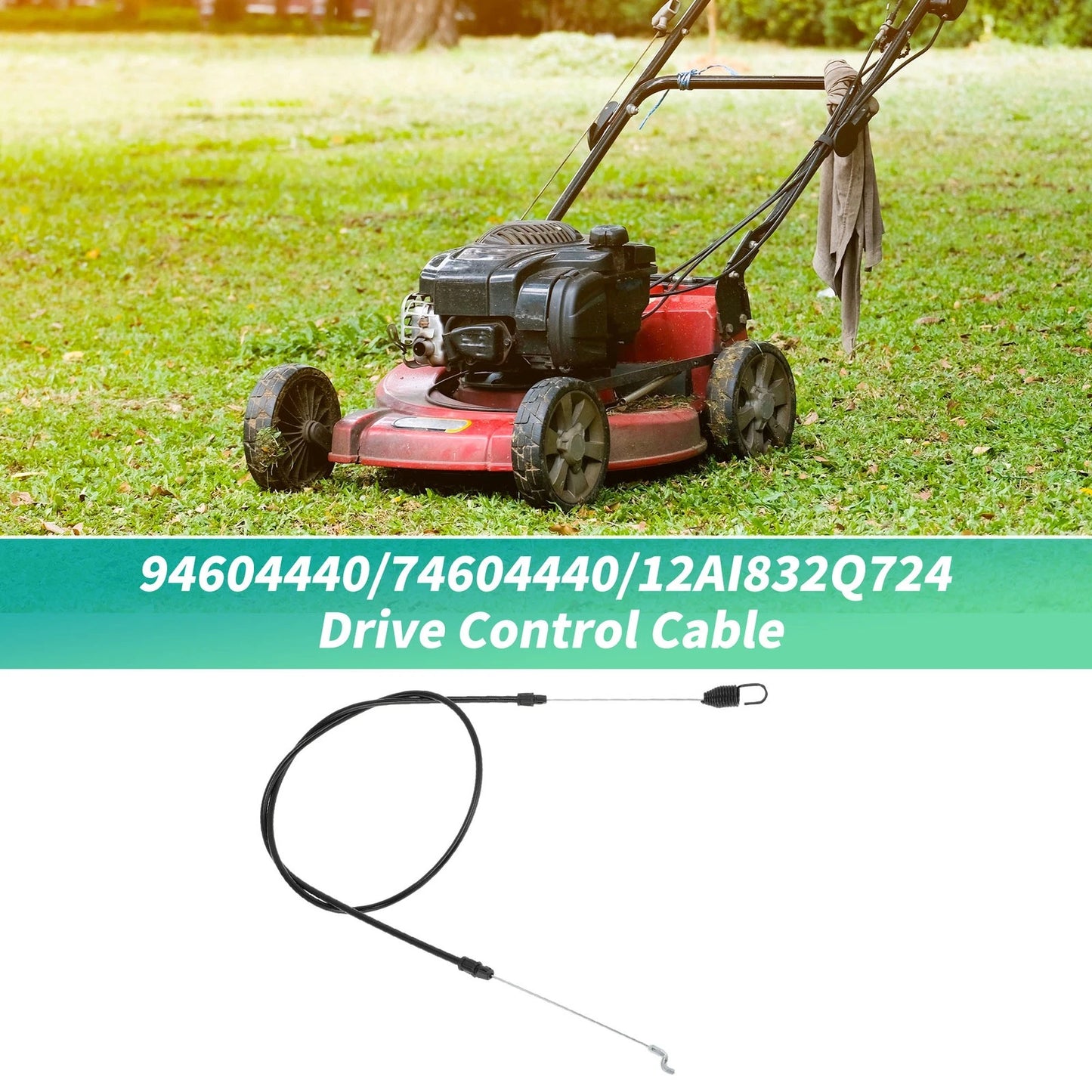 Drive Control Cable for Troy-Bilt Lawn Mower (No. 946-04440, 746-04440, 12AI832Q724)